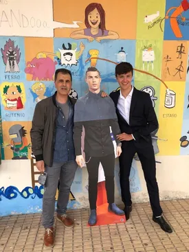 Gabriel en su graduación de bachillerato